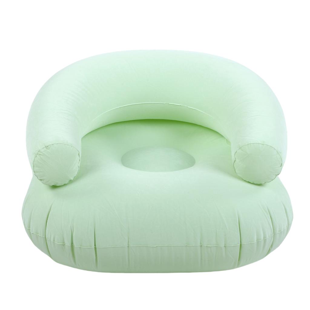 Nafukovací lehátko, plážové křeslo, pohovka ve tvaru U, nafukovací PVC s velurem, přenosná pohovka pro domácnost, kancelář, balkon, podlahu