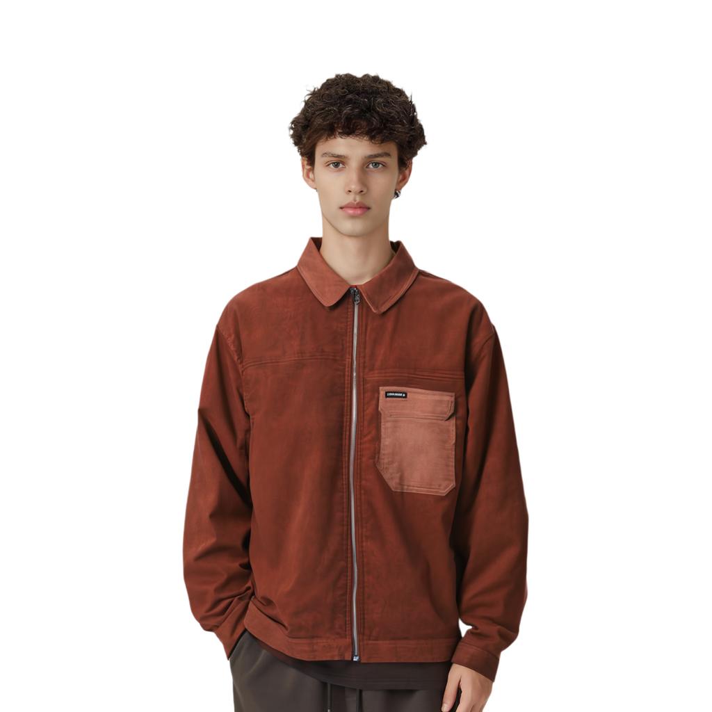Converse Jackets Men's Brown Lapel Moderate Other 10025260-A02