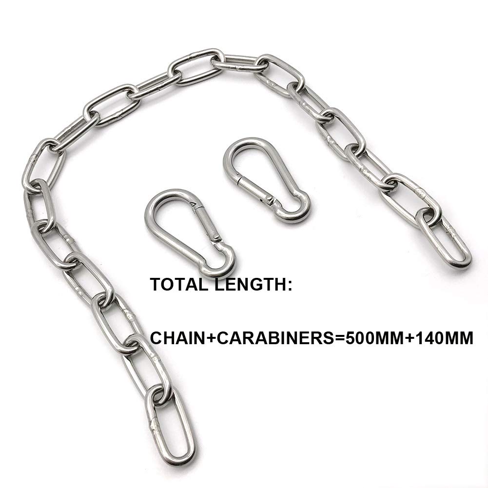 MIKMAYTOO High-Durability Stainless Steel Chain for Home Swings, Pets, and Camping (1.4mm-0.5m)