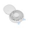 Mini Portable Pocket Fan USB Rechargeable Handheld Fan Speed Adjustable Small Desk Cartoon White Fanner