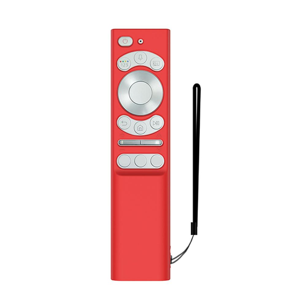 

Силиконовый чехол для пульта дистанционного управления для телевизора Samsung Smartone3 BN59-01357 TM1990C Защитный чехол Противоскользящий Резиновый пылезащитный чехол для пульта красный