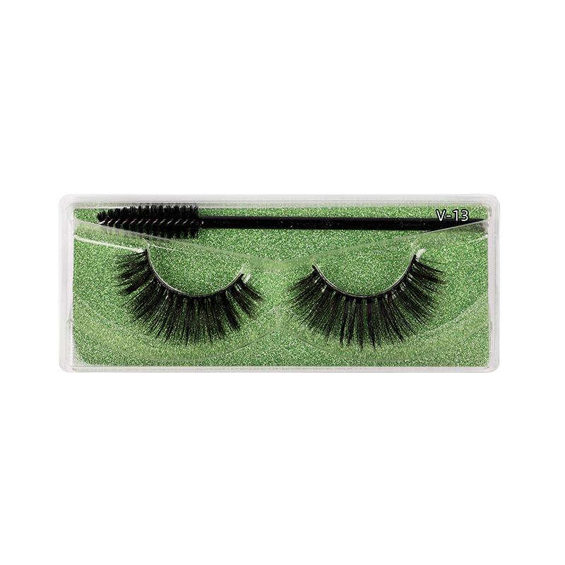3D 5D Faux Mink False Eyelashes With Lash Boxes Custom Logo High Quality 15-20Mm 25Mm Mink Strip Lashes