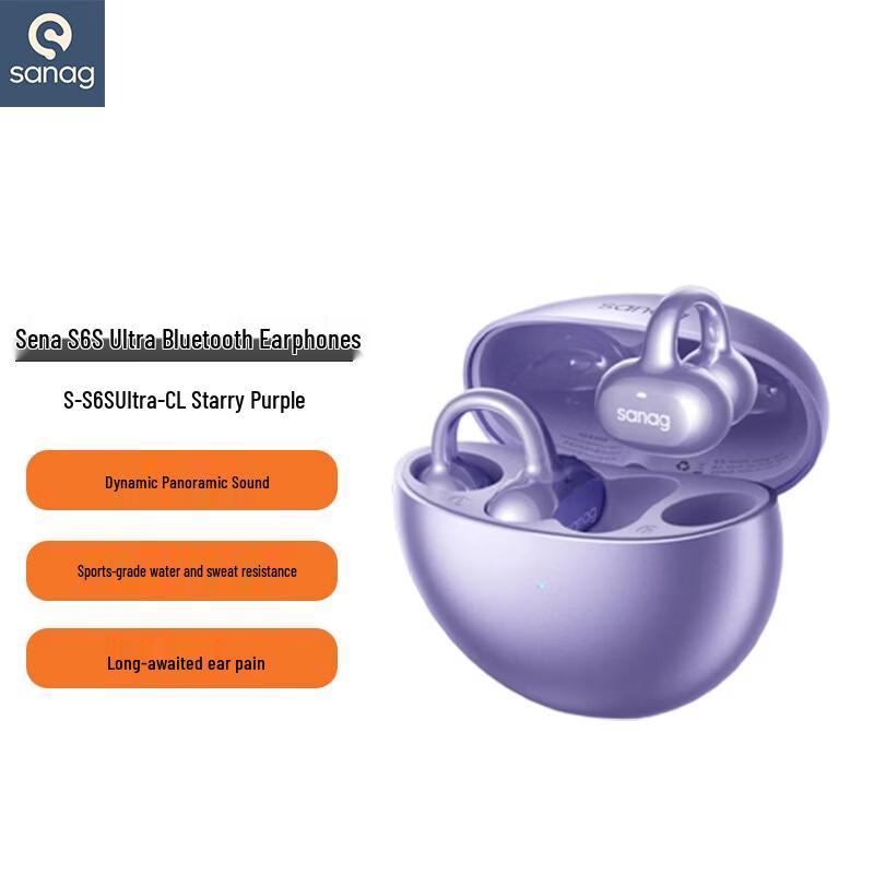 

SANAG S6S Ultra Open-Ear Wireless Clip-On Sports Earbuds