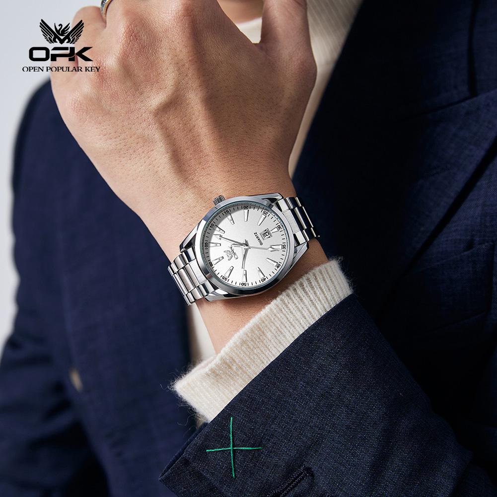 OPK Brand Cross-Border Business Waterproof Single Calendar Quartz Men's Watch 6088
