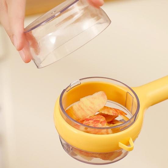 3v1 Kuchyňská škrabka Nerezové čepele Škrabka Multifunkční Nástroj na loupání zeleniny a ovoce pro loupání, krájení a kostičkování ovoce a zeleniny