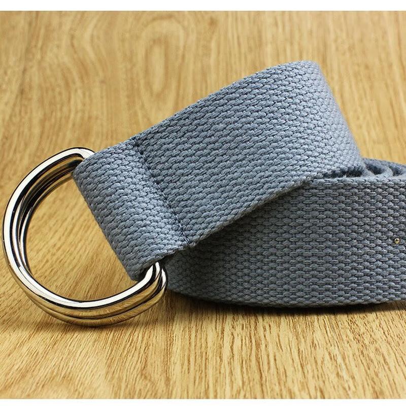 Hengyuanxiang Double Ring Buckle Canvas Belt