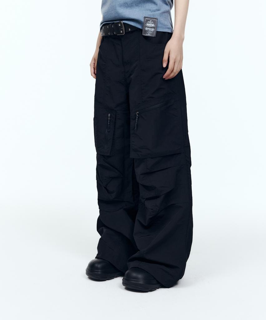 AAKAM Knee Pin-Tuck Rain Shield Pants (Black)
