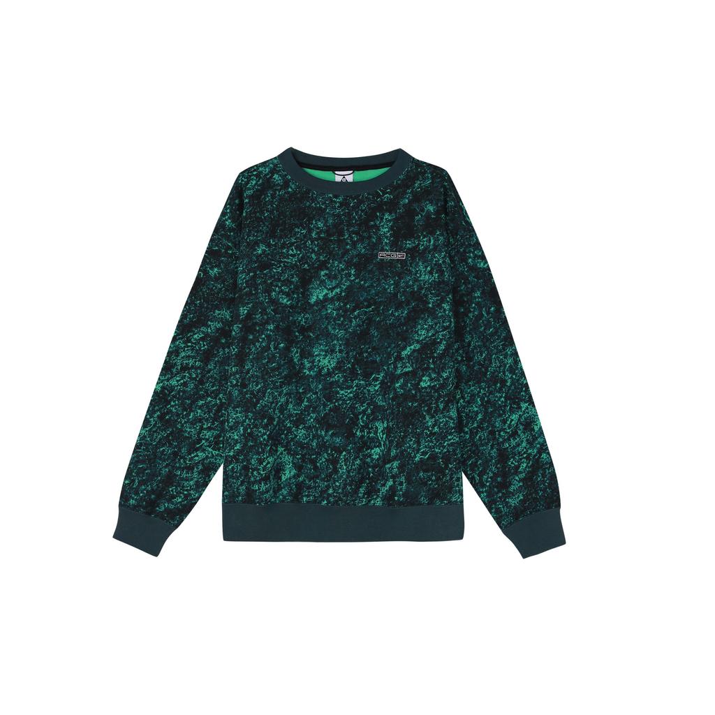 Nike Therma-FIT Tuff Logo Print Crew Neck Sweatshirt Unisex Tops Spring-Green DV9101-363