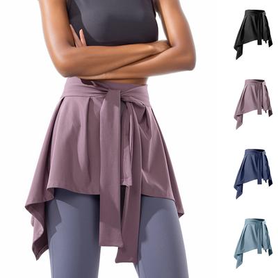 Sports Yoga Short Skirt With, Of Skirt With Hip Covering Dance Skirt, Yoga Suit