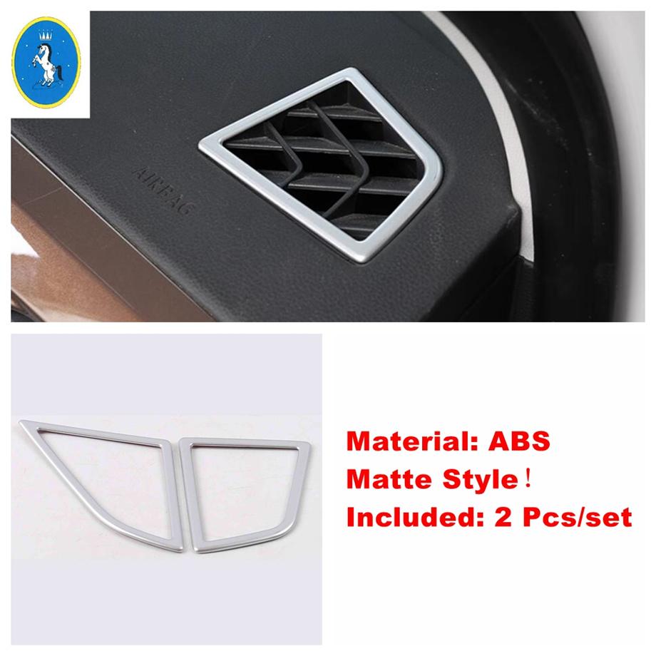 Matte Head Lights Lamp / AC Air Outlet / Water Cup Holder Cover Trim For VW Volkswagen Tharu / Taos 2018 - Car Accessories