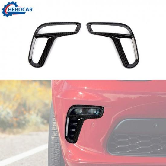 2X Front Fog Light Frame Decor Bezel Cover Fog Lamp Trim For Dodge Durango +