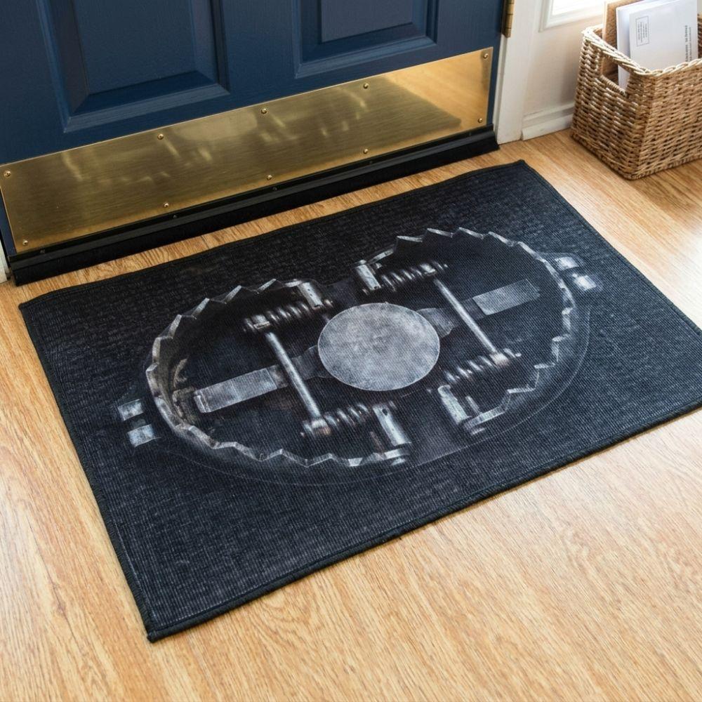 Quirky Halloween Trap Illusion Doormat Novelty Spooky Trap Print Rug  Halloween Party