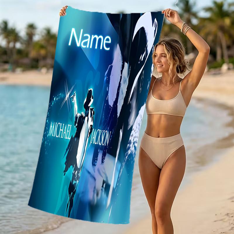 Customizable Personalized Beach Towels Michael Jackson Themed designs.Suitable for the Beach, Yoga, Sports;ideal As Beach Accessories