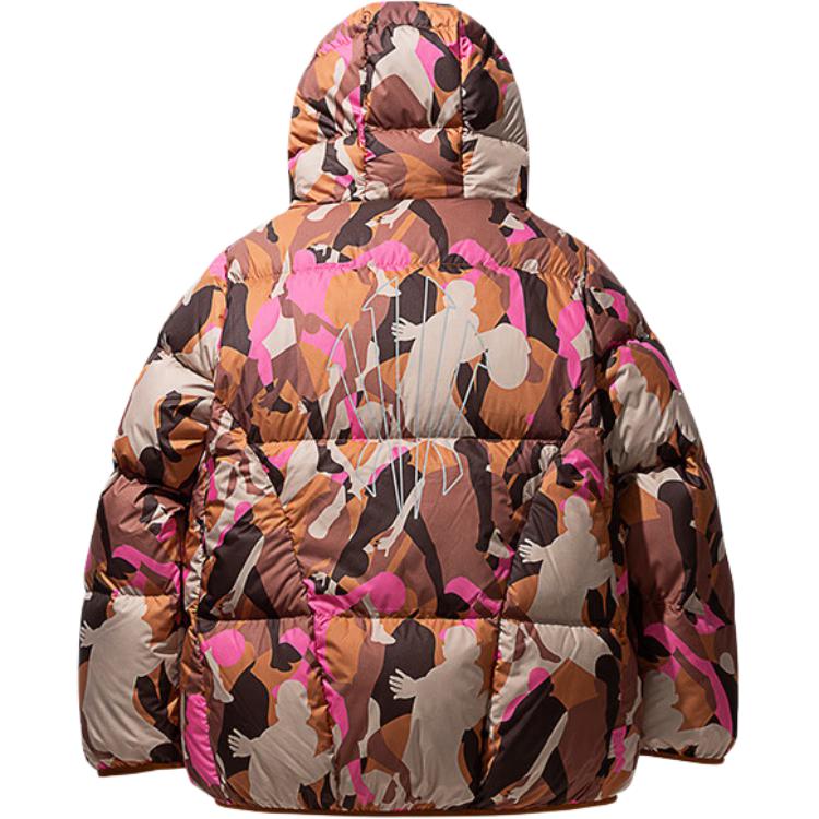 Anta Kyrie Irving Series Loose Fit All Over Print Casual Zipper Down Jacket Men Outerwear 172441906N-3