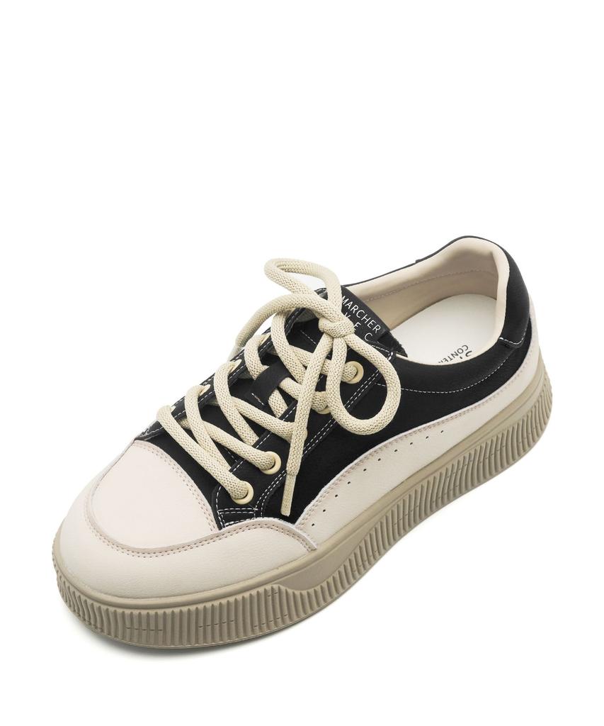 Spur Clod Vintage Washing Sneakers 5Cm Cowhide Sneakers -Va9065 (2Color)