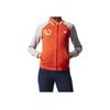 Adidas Casual Color Block Stand Collar Baseball Jacket Women Jackets Orange Gray BK4841