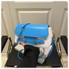 Trend splicing contrasting colors women's fashion 2025 simple summer chain design shoulder crossbody small square bag