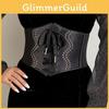 Fashionable Rivet And Strap Design Elastic Waistband For Womens Dress Accessories