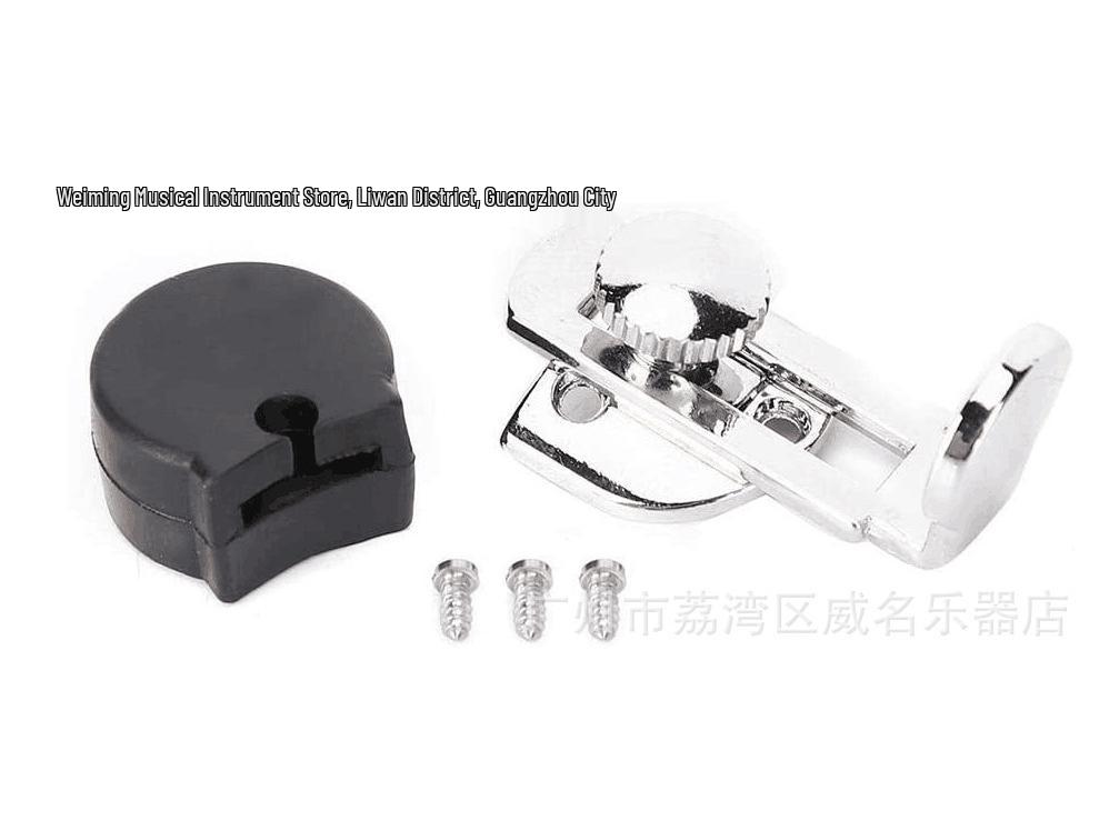 Adjustable Black Clarinet Thumb Rest with Strap Hook Function Model E Black Tube Metal Finger Rest