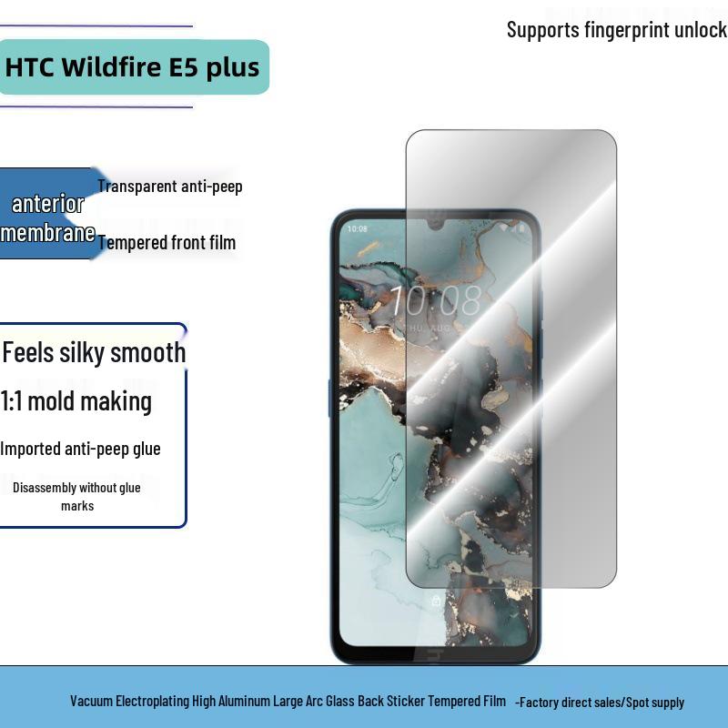 HTC Wildfire E5 Plus Tempered Glass Privacy Screen Protector