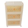 Double Opening Doors Large Storage Bins Plastic Collapsible Storage Bins Stackable   Box with Lids Doors Wheels for Living Room Bedroom