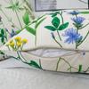 2 Pack White Wildflower Pillow Covers Double Sided Print Butterfly Bee Botanical Cushion Cases Home Decor