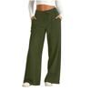 Women’s Wide Leg Drawstring Waist Pants Loose Fit Elastic Waistband Trousers Casual Lounge Sweatpants with Pockets