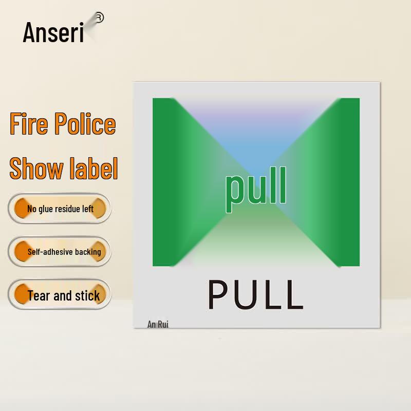 Ansaire Fire Safety Pull Warning Label