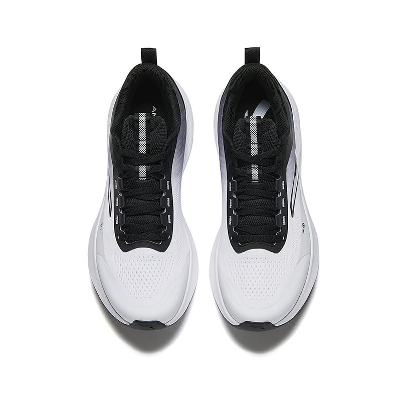 Anta Intercity Fabric Low top Long Distance Running Sprint Running Shoes Men's White Black 112625505R-1