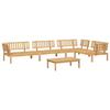 VidaXL Salon palette de jardin 5 pcs bois d'acacia massif, ensemble de table et de chaise de jardin, ensemble de salon de 3209316