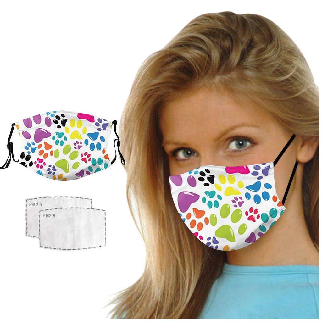 Dog PrintAdult Mask Washable Reusable Pollution Cover Face
