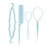 French Braid Tool Loop Rat Tail Comb Pin Tail Braiding Combs for Women Hair Styling