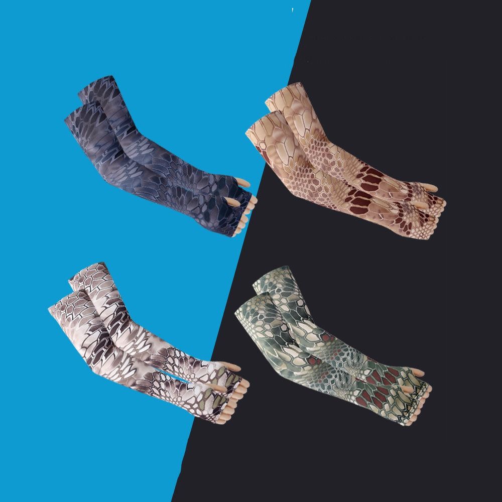 For Women For Men Ice Silk sleeve Cooling Sleeves Sun Protection Sleeves Camouflage Arm Sleeves