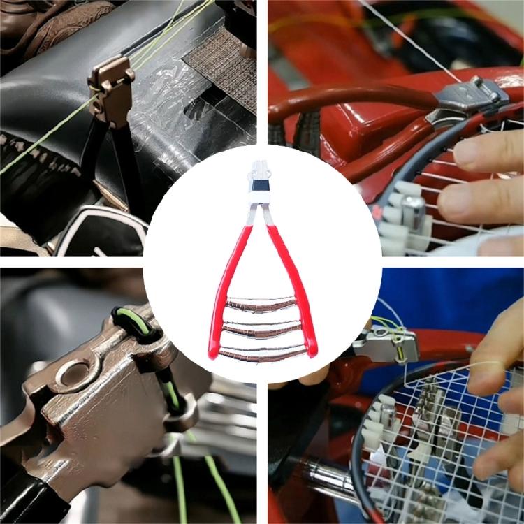 Badminton Racket Starting Clamp 3 Spring Wide Head Racquet Starter Stringing Tool Tennis Racket Starting Stringing Clamp