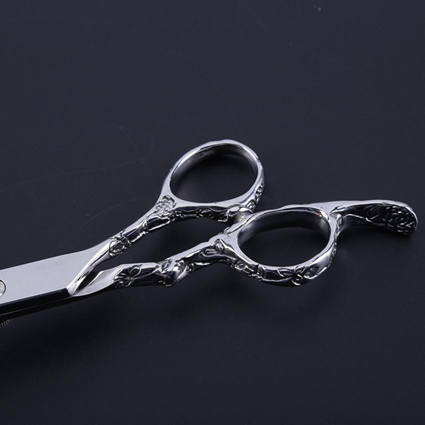 Professional Japanese 440C Stainless Steel 7 Inch Plum Handle Scissors For Barber Cutting Make Up Shears Hairdressing Scissors