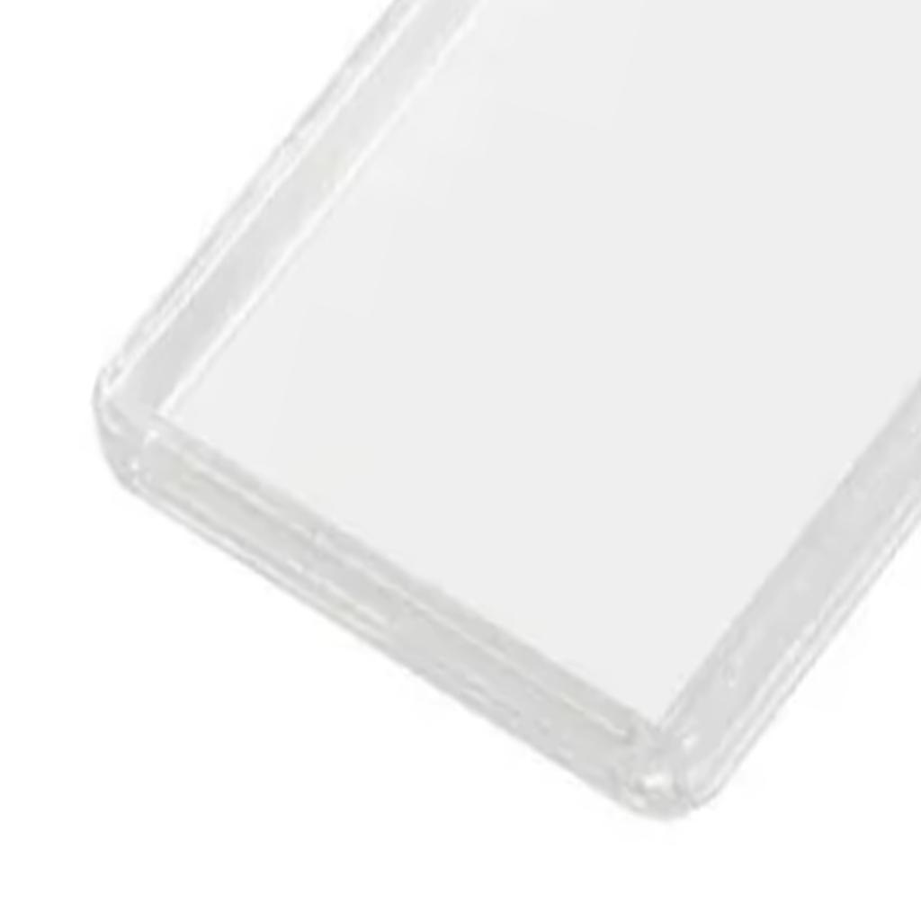 100Pcs Rectangular Transparent Keychain Photo Frame Acrylic Plastic Keyring Picture Bracket for Travel