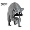 Feine Handwerkskunst Ornamente 3D-gedruckte Waschbärfigurine, Realistische Tierstatue, Dekoratives Schreibtischornament Bunte Wohnaccessoires für Wohnzimmer