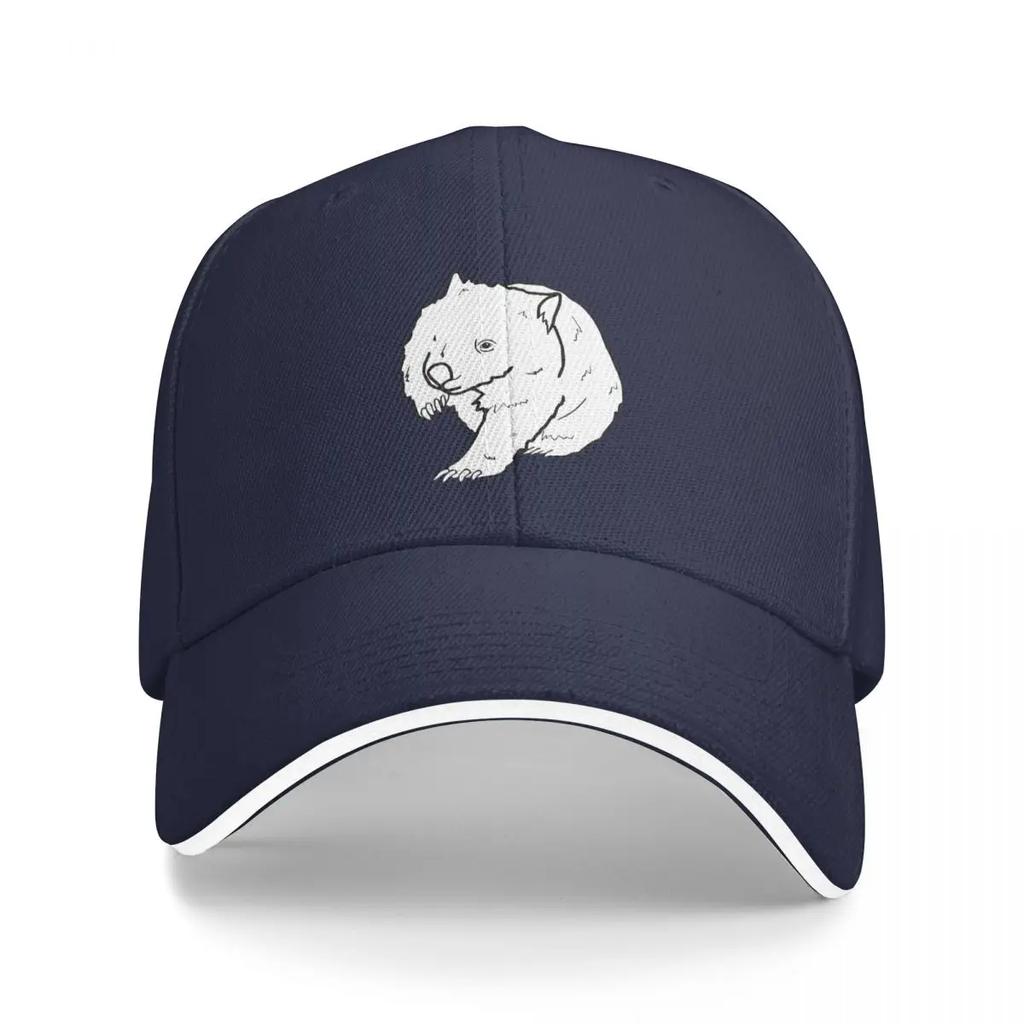 Australian Wombat Doodle Cap Casual Baseball Caps Adjustable Hat Hip Hop Summer Unisex Baseball Hats Customizable Polychromatic