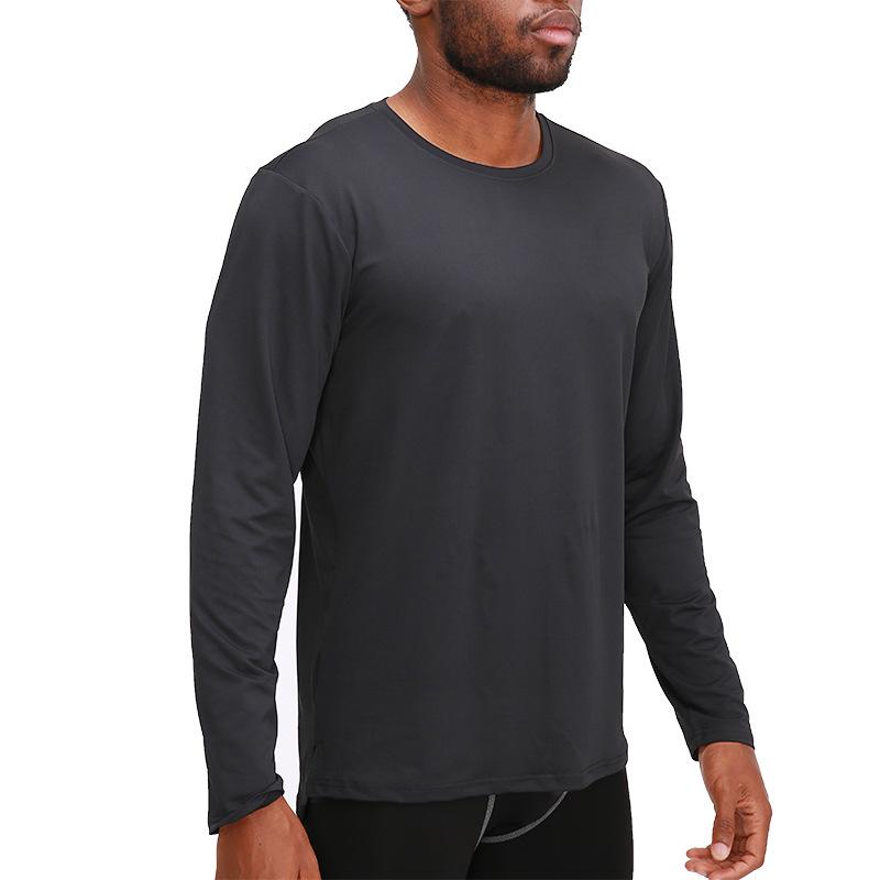 Men's Quick-Dry Long-Sleeve Sports T-shirt for Basketball and Running