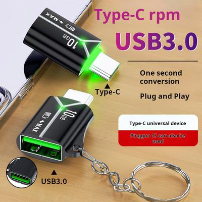 Type-C'den USB3.0'a Adaptör Veri Anahtarlık OTG 10Gbps USB-C Transfer Taşınabilir Erkek USB3.0 Dişi