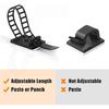 50 Packs Zip Tie Adhesive Mounts - Self-Adhesive Cable Clips Fasteners Cable Wire Clips - Cable Straps Tie Clamp Organizer - Cable Clamp Base Holders