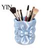 Makeup Brush Holder 3D Printed Bow Holder, Large Capacity Beauty Tool Eye Shadow Desk Organizer, Bowknot Pencil Storage Container Cup Concealer