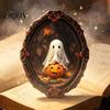 Soft Magnetic Office Whiteboard Items Retro Gothic Halloween Refrigerator Magnet, Distressed Oval Photo Frame Frige Magnets, Dark Reusable Festive