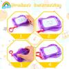 Kids Magnetic Doodle Board Keychain Portable LCD Writing Tablet Mini Drawing Pad Travel Toy Educational Erasable Gift