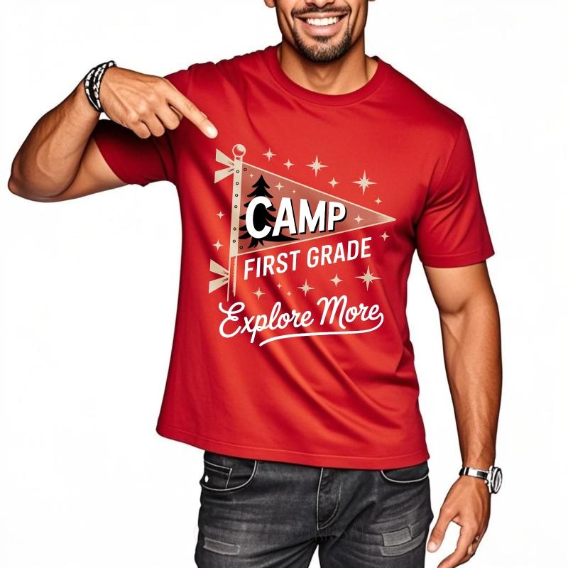 

Anime ONeck Unisex Tshirt Cotton Summer Teenagers T Shirt Camp First Grade Explore More Short Sleeve Workout Oneck Tshirt S