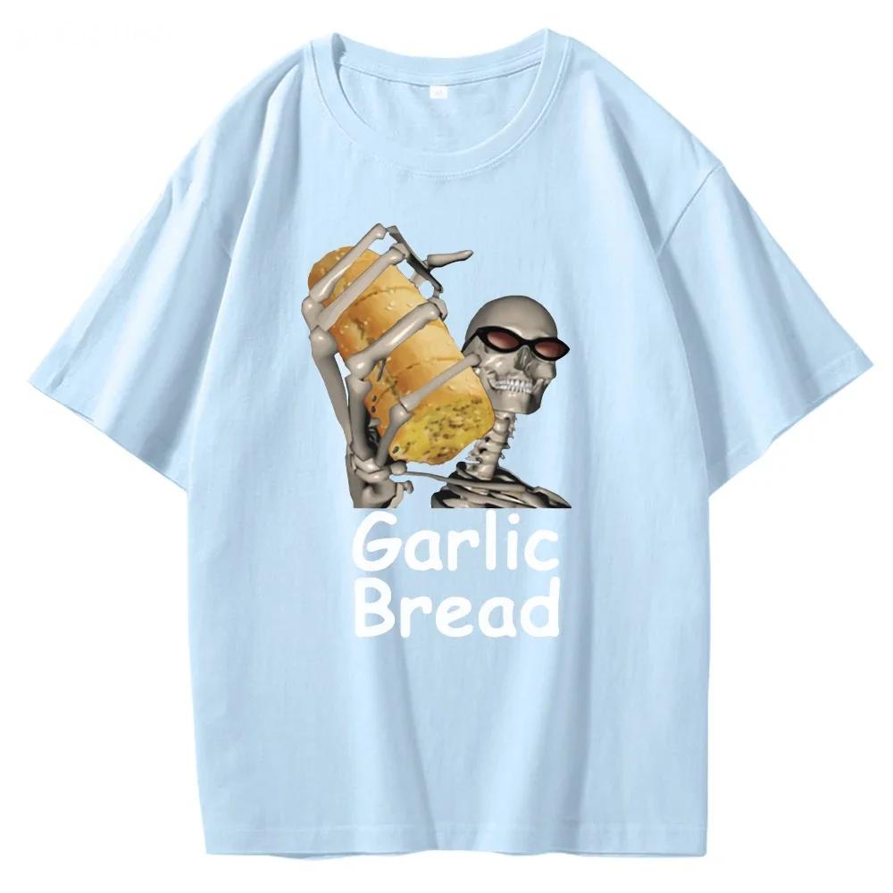 Garlic Bread  Unisex T Shirt Graphic Vintage 100% Cotton When Ur Mom Com HOM N Maek Hte Unisex Summer  Unisex Tshirts Loose Streetwear Unisex