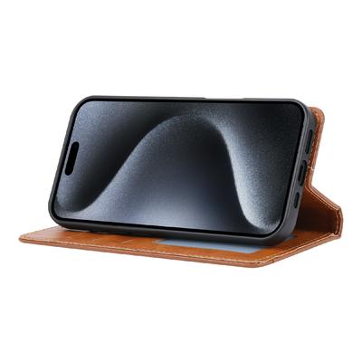 For iPhone 16 Pro Cell Phone Case Magnetic Closing PU Leather Stand Cover