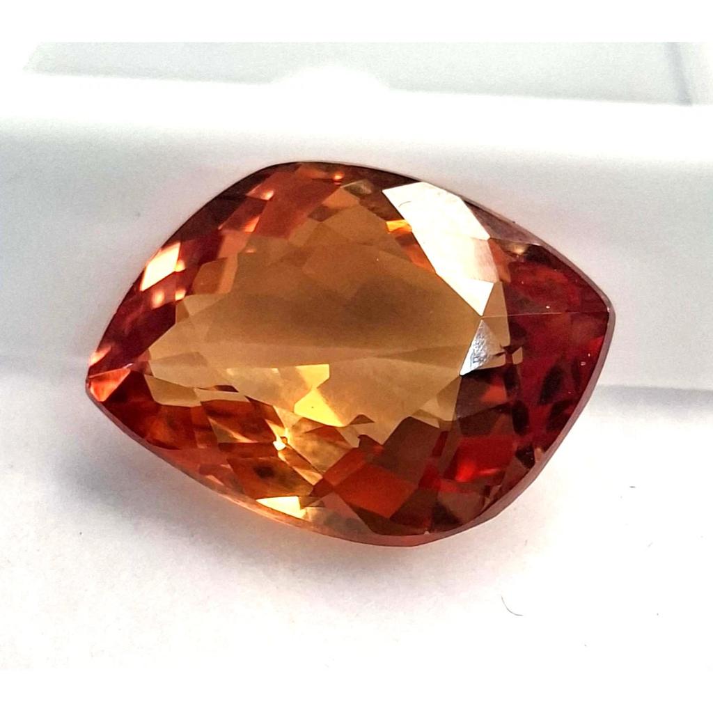 Natural Yellow Orange Sapphire 11-13 Ct Fancy Cut Certified Fabulous Gemstone