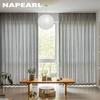 1PC NAPEARL Cream Style Semi Blackout Curtains Japanese Imitation Linen Thick Curtains for Bedroom Living Room Balcony Window for Home Decor