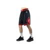Jordan NBA Bulls Team Limited Edition Color Block Logo Print Mid-Rise Straight Basketball Shorts Unisex Shorts Black CV9555-010